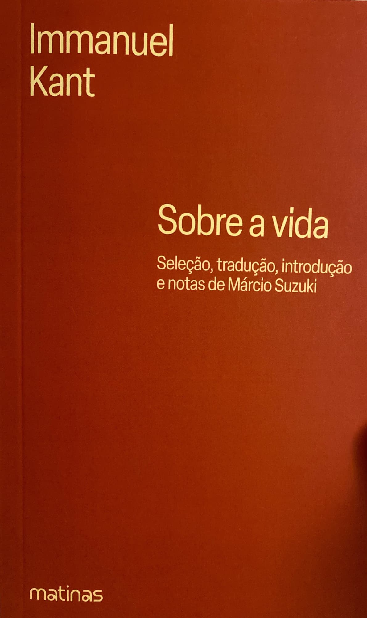 Capa de Sobre a vida